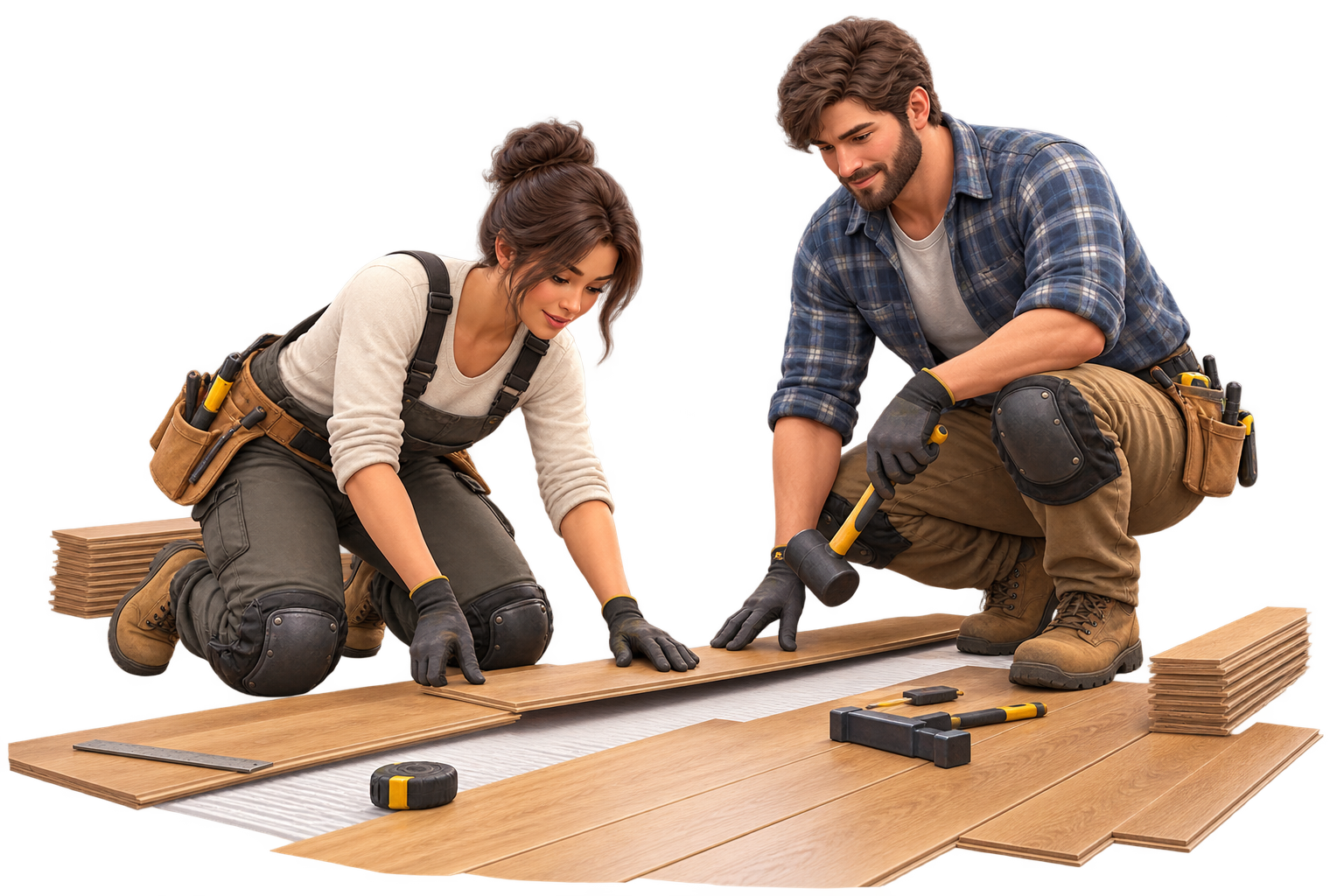 Flooring crew